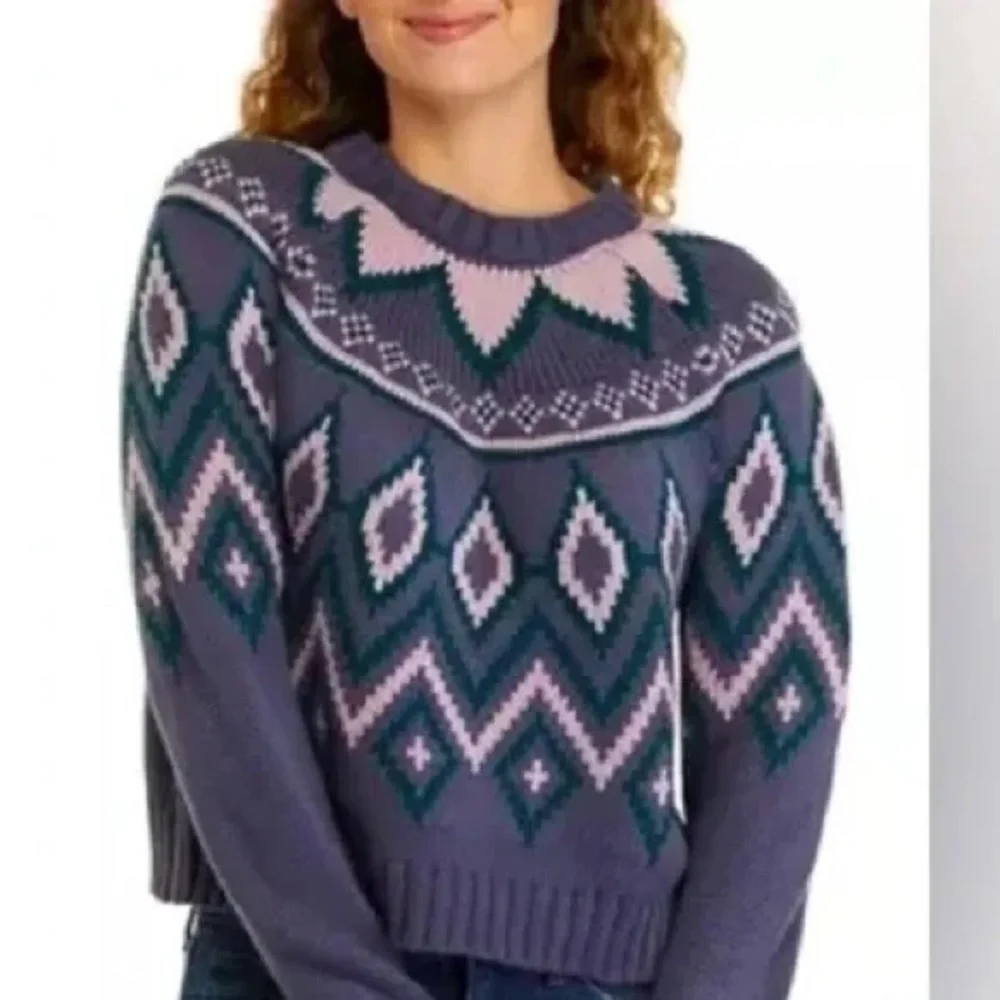 ❄️ TRUE CRAFT | Crew Neck Intarsia Sweater Various Sizes Available - Picture 4 of 4